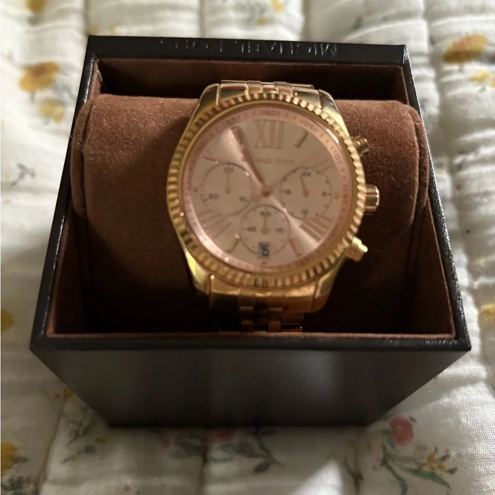 Michael Kors Rose Gold Chronograph Bracelet Watch